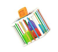 Zambuph Giocattoli di smistamento a Forma di Bambino Cubo sensoriale Giochi Blocco addestramento Giocattolo Apprendimento cognitivo Blocco Abbinamento educativo Ragazzo, Tipo 1