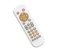 Zambuph Giocattolo realistico per bambini piccoli con telecomando per la TV, giocattolo educativo per bambini dai 6 ai 12 mesi, custodia per scimmietta bianca, Bianco, 17x5x2cm