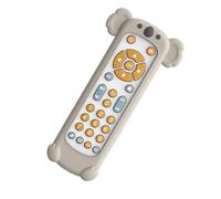 Zambuph Giocattolo realistico per bambini piccoli con telecomando per la TV, giocattolo educativo per bambini dai 6 ai 12 mesi, custodia per scimmietta bianca, Caso Bianco e Koala, 17x5x2cm