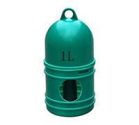 Zambuph Il distributore d'acqua portatile Birds garantisce un rifornimento costante con una capacità di 1 litro, utile per i proprietari di animali domestici a casa o nei, Verde, 16x12 cm