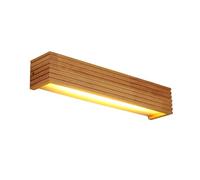 Zambuph Lampada da comodino Per nordica semplice e alla moda per il riparo della parete della lampada da comodino camera letto creativa squisita del legno preferito del caffè, luce calda