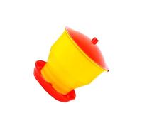 Zambuph Mangiatoia automatica per polli, secchio per l'alimentazione, aiuta a ridurre gli sprechi e promuove abitudini alimentari più sane tra uccelli, parrocchetti, pollame, Mangiatoia da 4 kg