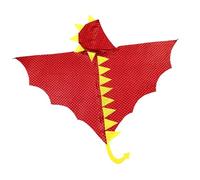Zambuph Mantello con cappuccio colorato per bambini con drago Feste a tema Halloween Divertimento Abiti da vestire Avventure per il gioco Carnevali in Per maschera Mantello con, Rosso, 70 cm