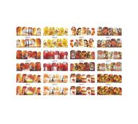 Zambuph Nails Stickers Cute Fashion Decalcomanie Manicure Sliders Decor Geometric Fruit Elements Decorazioni Regali Girls Salon, cinquecentosedici, BN505