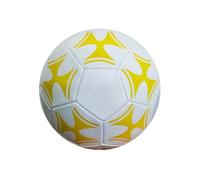 Zambuph Pallone da calcio ufficiale Migliore sensibilità del piede ed eccezionale elasticità Eccezionale durata Pallone da calcio per allenamento, Bianco e giallo
