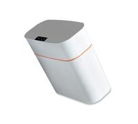 Zambuph Pattumiera intelligente IPX5 Bidone della spazzatura senza contatto a induzione automatica impermeabile Cucina Contenitore per rifiuti intelligente Camera da letto, Grigio Bianco