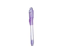 Zambuph Penna luminosa Scrittura liscia Non sbiadisce Invisibile nella penna a inchiostro invisibile in plastica leggera normale con luminosa, Viola, 13.4 * 1.5 cm