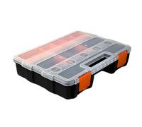 Zambuph Piccola cassetta degli attrezzi con grande capacità per bulloni e rivetti, scatola portaoggetti per viti in ABS, scatola portaoggetti per viti, chiodi, C