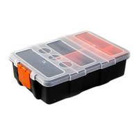 Zambuph Piccola cassetta degli attrezzi con grande capacità per bulloni e rivetti, scatola portaoggetti per viti in ABS, scatola portaoggetti per viti, chiodi, UN