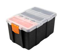 Zambuph Piccola cassetta degli attrezzi con grande capacità per bulloni e rivetti, scatola portaoggetti per viti in ABS, scatola portaoggetti per viti, chiodi, B