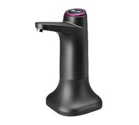 Zambuph Pompa dell'acqua automatica USB 2 modalità Pompe per domestico Gallone in bottiglia 1200mAh Macchina per il pompaggio della bottiglia Dispenser, Grigio+basamento