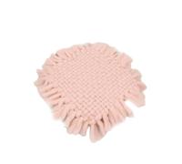 Zambuph Puntelli per fotografia per bambini Coperta all'uncinetto Coperte quadrate robuste Cuscino per foto imbottito 4545 Fibra per studio infantile, Rosa, 45 * 45 cm