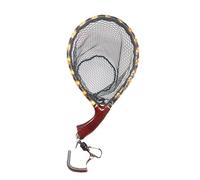 Zambuph Retino per esche da pesca, strumento indispensabile per catturare in sicurezza prede di preda, clip magnetica, cordino di sicurezza, piccolo retino per pesca a mosca