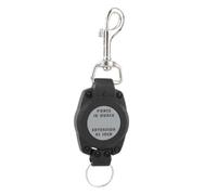 Zambuph Retrattore compatto Gear Keeper con forza di retrazione da 18 oz, microfono, asta, gancio in metallo