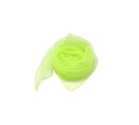 Zambuph Sciarpa per bambini Decorazione Sciarpe in tinta unita Moda Accessorio per danza Outdoor Travel Party School Performance sul palco , Verde Fluorescente