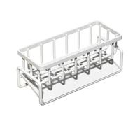 Zambuph Scolapiatti per lavello in acciaio inossidabile Forte capacità portante Resistente all'usura e alla ruggine e può essere facilmente drenato, Bianco senza stelo