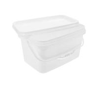 Zambuph Secchio di vernice leggero con coperchio, pratico e robusto secchio di stoccaggio per mescolare, creare e organizzare pigmenti, vernice con coperchio per dipingere bianco