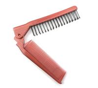 Zambuph Spazzola per capelli Sostituzione portatile Pieghevole Antistatico Antigraffio Resistente al calore Spazzole per parrucchieri Strumento, Marrone