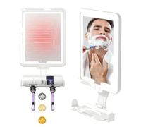 Zambuph Specchio doccia antiappannamento per la rasatura: un'esperienza, i | vantaggi della rivoluzionaria tecnologia di riscaldamento e riflessi nitidi.