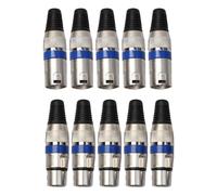 Zambuph Spina audio versatile da 10 pezzi per una connessione sicura compatibile con vari dispositivi Connettore adattatore audio in lega di zinco, Blu