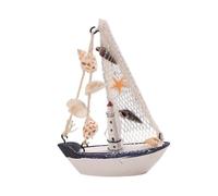 Zambuph Statuetta di barca a in legno, decorazione Per nautica per la casa e l'ambiente, che aggiunge un tocco marittimo allo spazio. Può essere utilizzata non come decorazione