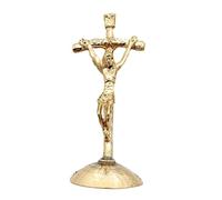 Zambuph Statuette a forma di croce cattolica, ornamento a croce vintage con | stabile per tavolo e soggiorno, statuette da parete con crocifisso cattolico resistenti e robuste.