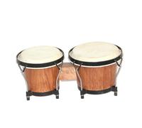 Zambuph Strumento musicale a percussione - La superficie del tamburo in pelle di pecora per un suono alto e forte Il legno di pioppo è naturale, colore del caffè