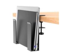 Zambuph Supporto da scrivania per laptop con supporto verticale laterale | consente l'accesso ai documenti e consente di risparmiare spazio sulla scrivania. per laptop da posizionare sotto il tavolo.
