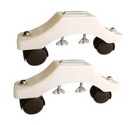Zambuph Supporto per riscaldatore elettrico con ruote che consente la massima mobilità Supporto per riscaldatore a infrarossi senza sforzo progettato per un comodo utilizzo, Bianco, lunghezza 23 cm
