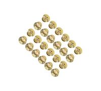 Zambuph Supporto per spilla in rame per spille, distintivi e cappelli - accessorio fai da te per la creazione di gioielli, stabile e non smarribile, D'oro, 1 cm