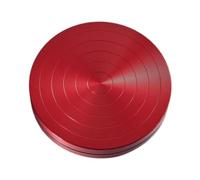Zambuph Tavola girevole portatile in alluminio per danza, eccellente strumento comunitario per la Per tecnica del balletto, aumenta la fiducia nelle prestazioni, strumento di, Rosso, Diametro 12 cm