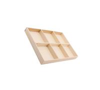 Zambuph Vassoio portaoggetti efficace per gioielli, organizer per chiavi, organizer intelligente in legno, scomparti per scrivania, divisorio per cassetti, scomparto cucina, cassetto in legno