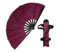 Zambuph Ventaglio di bambù alla moda per gli appassionati dei social media e molto adatto per ogni occasione. È un compagno essenziale, digitare+5