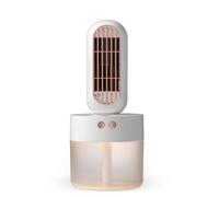 Zambuph Ventilatore nebulizzato d'acqua Dormitorio Portatile Umidificatore per la testa agitazione personale Sport all'aria aperta Viaggi Picnic Spray Raffreddamento, Bianco