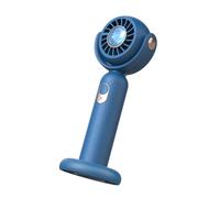 Zambuph Ventilatore portatile portatile Ricaricabile Vento Lavoro Sonno Raffreddamento Collo Borsa termica per studenti con cordino, Blu