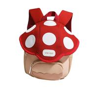 Zambuph Zaino da Viaggio alla Moda, Mini, a Forma di Fungo, Elegante e Leggero, per Bambini in Viaggio, in Linea con Le preferenze dei Bambini. È Un Regalo per, Rosso, 20x9x23cm