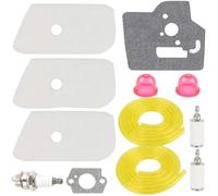 ZAMDOE 128LD Kit di Messa a Punto del Filtro dell'Aria per Husqvarna 530150253 124L 125L 125LDX 128L 128CD 128LD 128LDX Decespugliatore Parti con Candela Filtro Carburante Linea Carburante