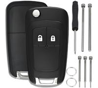 ZAMDOE 2 Tasti per Opel Cover Guscio Scocca Chiave Telecomando per Vauxhall stra J Insignia Vectra Corsa Adam Meriva Mokka per Chevrolet Cruze Aveo Spark Captiva Orlando Guscio Chiave Compatibili
