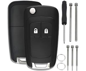 ZAMDOE 2 Tasti per Opel Cover Guscio Scocca Chiave Telecomando per Vauxhall stra J Insignia Vectra Corsa Adam Meriva Mokka per Chevrolet Cruze Aveo Spark Captiva Orlando Guscio Chiave Compatibili