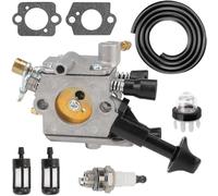 ZAMDOE Carburatore per STI-HL BR350 BR350Z BR430 SR430 SR431 SR450 BR430Z Soffiatore a Spalla sostituisce C1Q-S210 C1Q-S210B 4229 129 0901 Carb 4244 120 0603, con Linea di Alimentazione Candela