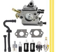 ZAMDOE Carburatore per Stihl MS192TC MS192T MS192 Motosega, sostituisce per ZAMA# C1Q-S258 1137-120-0650 carburatore, con Kit di Messa a Punto del Filtro del Carburante della Linea del Carburante