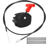 ZAMDOE Cavo acceleratore Universale da 64" per Tosaerba e Leva dello Starter Leva di Comando Interruttore Regolatore dell'acceleratore per trattorino rasaerba da Giardino Tosaerba Elettrico a Benzina