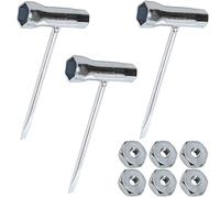 ZAMDOE Chiave per Motosega Chiave Combinata Strumento di Scrench Mix Multi Tool Chiave a T 13 mm x 19 mm, Chiave per Rimozione Dadi per Motosega Stihl Seghe Catene Dadi (Confezione da 3)