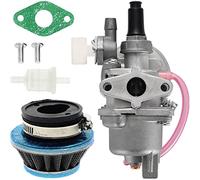 ZAMDOE Filtro Aria Carburatore per 43cc 47cc 49cc Motore a 2 Tempi ATV Mini Moto Quad Go Kart Decespugliatore Ciclomotore Chopper Pit Dirt Pocket Racing Super Bike X1 X2 X6 X8
