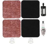 ZAMDOE FS85 Kit filtro aria di ricambio per Stihl FS80 FC75 FS75 KM85 HS80 FC85 FS80R FS76 HT75 HS75 HS85 SP85 FS85T SP80 FS85RX decespugliatore con candela di accensione e lampadina di innesco.