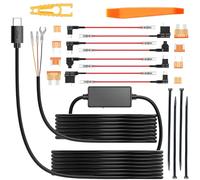 ZAMDOE Kit de câblage de caméra de Tableau de Bord USB-C Fusibile Acc per VANTRUE N5 N4 PRO S1PRO E360 Ace N2X N2S N2PRO E1 12V/24V a 5V Fusibile aggiuntivo Circuito di Protezione da Bassa Tensione