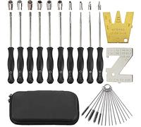 ZAMDOE Kit di Strumenti di Regolazione del carburatore con Custodia per Motori a 2 Tempi, Strumento di Regolazione del carburatore per Motosega Trimmer Weedeater (Confezione da 13)