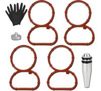 ZAMDOE N47 Kit Guarnizione Collettore Aspirazione per BMW 2.0 l. Serie 1 E81 E87 E88 E82 Serie 3 E90-E93 E60 E61 X1 E84 X3 E83 N47 Tappo di Chiusura Elimina Farfalle Collettore Aspirazione 11618507239