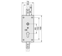 ZAMEK KASTEL-2 POZIOMY - MP ZN K-2