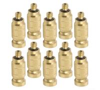 ZAMETTER 10 ugelli regolabili ad alta pressione a bassa pressione per irrigazione del prato, ugello atomizzatore per nebulizzazione esterna, testa in ottone (0,6 mm)